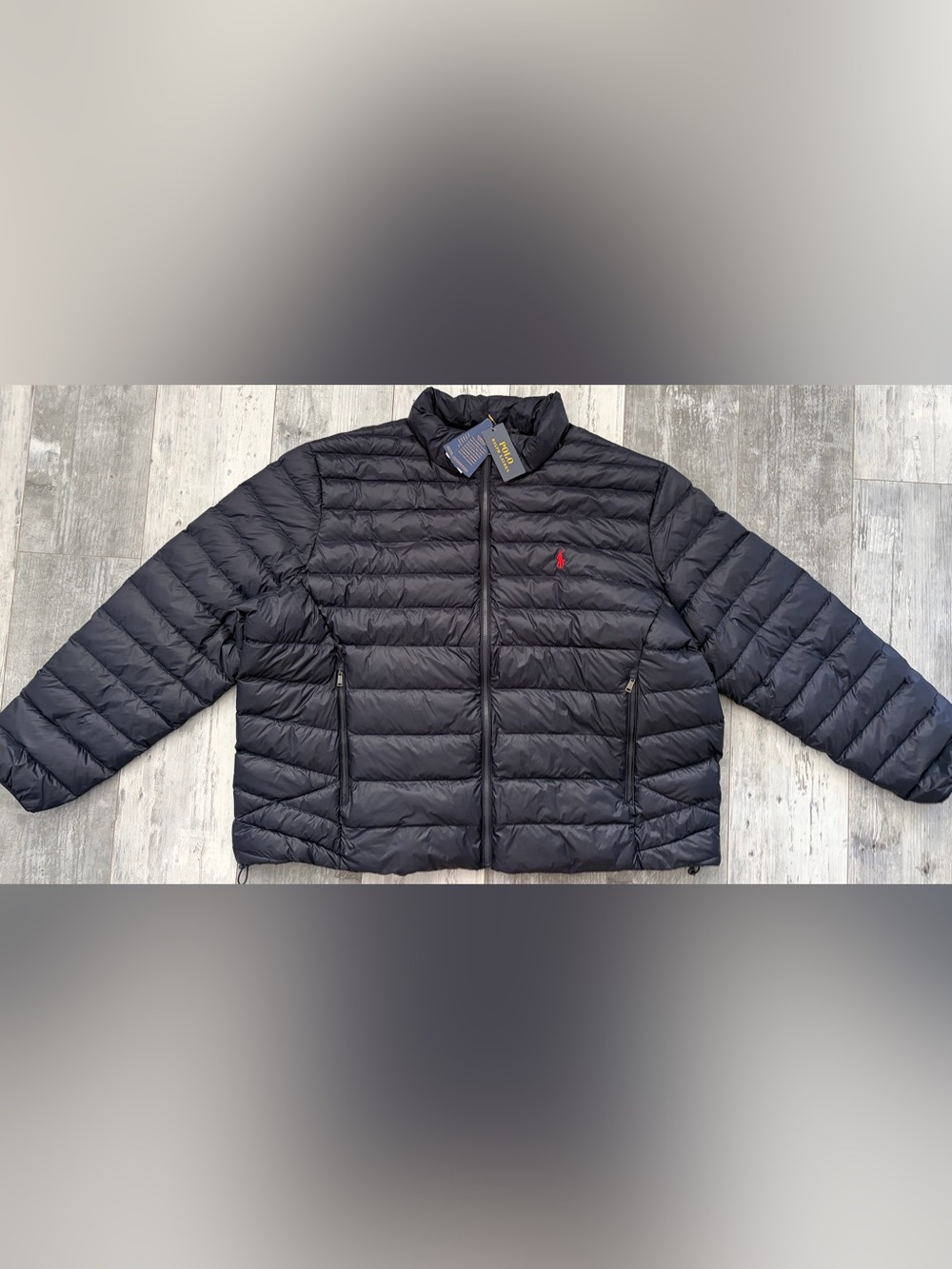 Polo Ralph Lauren Mens Navy Water Repellent Packable Down Puffer Jacket 3XB NEW
